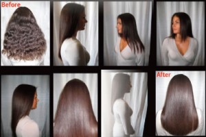 Brasilian Keratin Treatment Before/After